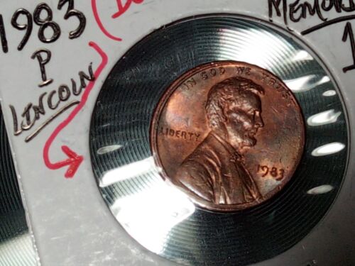 Mint Error Coin Lincoln 1c Cent Penny 1983 p Double Rim - Picture 10 of 24