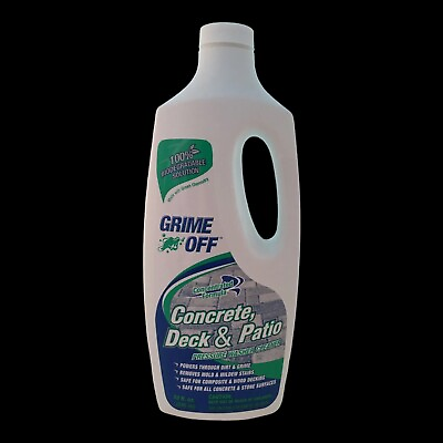 #ad Grime Off by Nutek Green Concrete Deck amp; Patio Pressure Washer Cleaner 32 oz $29.00