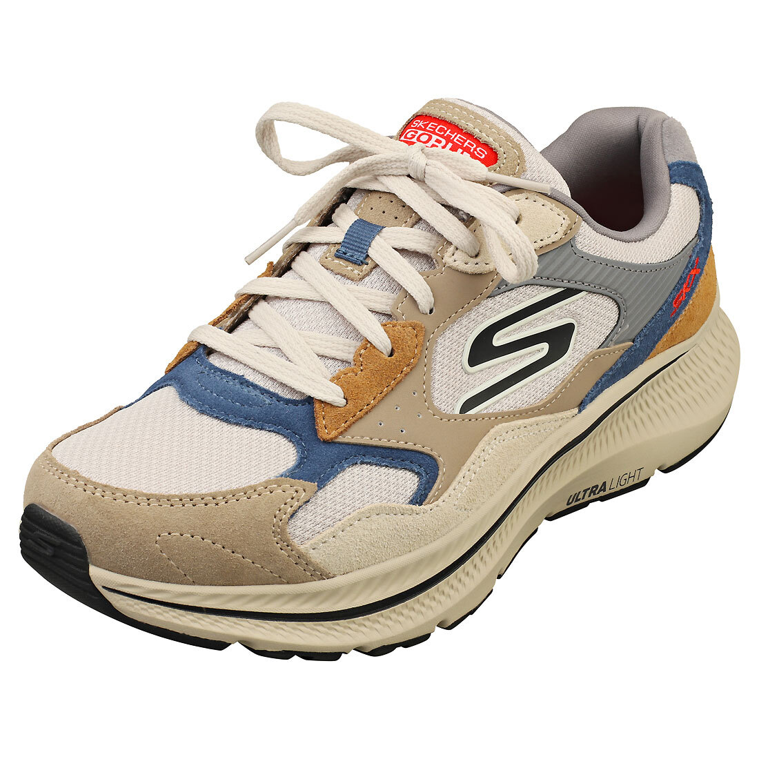 Skechers Go Run Consistent Mens Fashion Trainers in Taupe