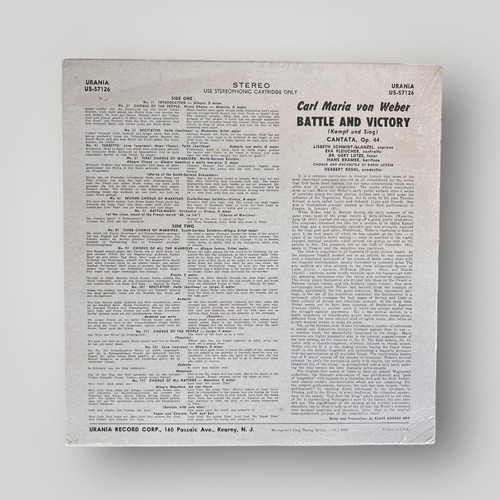 Carl Maria Von Weber Battle & Victory Herbert Kegel Radio Leipzig Sealed Vinyl - Picture 2 of 8