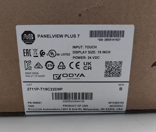 Allen-Bradley 2711P-T19C22D9P HMI PanelView Plus 7 Graphic Terminal - Picture 1 of 1