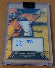 2024 Wild Card Metallix Devan Cambridge Auto Autograph 1/1 Made Texas Tech