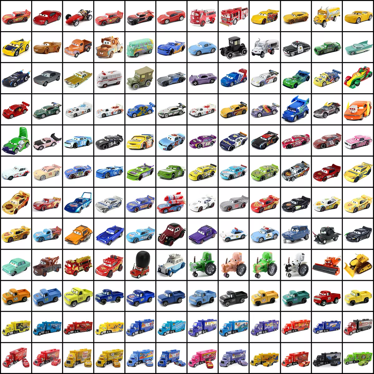 Disney Pixar Car ALL SERISE McQueen Car1 2 3 Racing Pickups Trucks