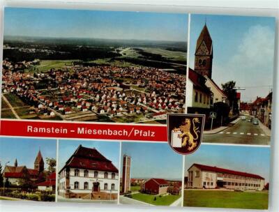 39671886 - 6790 Ramstein-Miesenbach Kath. Kirche St. Nikolaus Rathaus Ev.