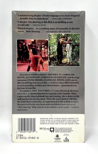 RARE Vintage 80’s DIRTY DANCING VHS Tape! Factory Sealed! Vestron Video! 1st Rel - Picture 2 of 12