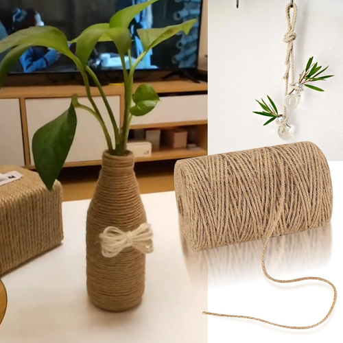 3Mm Jute Rope 656 Feet/200 M Jute Twine Natural Hemp Rope Heavy Dutyjute Sisa... - Picture 5 of 12