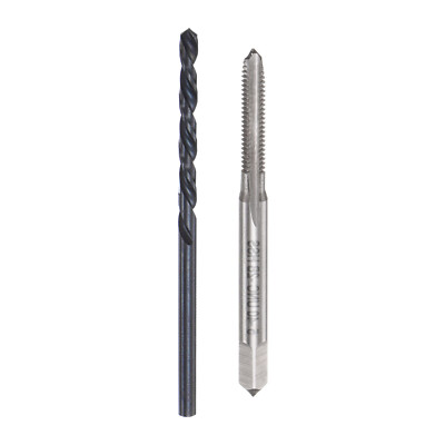 Tap and Drill Bit Set 5-40 UNC Thread Tap and 3/32'' Black Oxide Twist Drill Bit