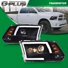 LED Headlights Projector Headlamps DRL Fit For 09-18 Ram 1500 2500 3500 Black