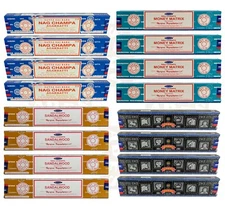 4-PACK Satya Incense Sticks, Hand Rolled In India, 29 Scents, BUY 2 GET 1 FREE