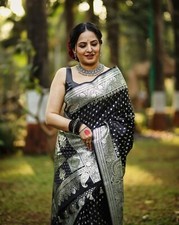 Bollywood Wedding Women Green Saree Party Wear Indian Pakistani Designer Sari