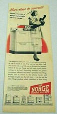 1947 Print Ad Norge Automatic Electric Ranges Borg-Warner Detroit,MI