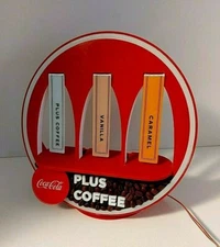 Coca Cola Demostration Advertising Promo Plus Coffee Drinks LED Lamp