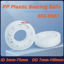 PP Kunststoff Kugellager Rillenkugellager Korrosionsschutz ID 3-75mm OD 7-100mm