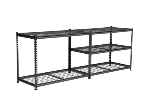RHINO RACKING, Wire Shelving Unit, Black, Heavy Duty, 1000kg, 183x120x60cm - Picture 12 of 13
