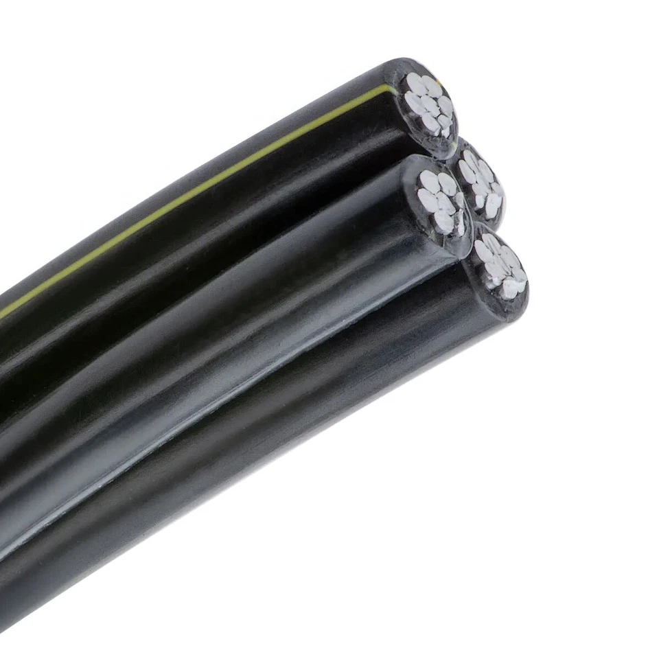 100' Dyke 2-2-2-4 Aluminum URD Underground Direct Burial Cable (115 Amp) 600V - Image 4 of 4