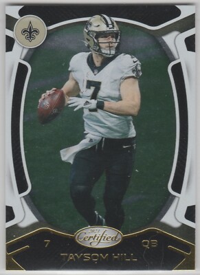 2021 Certified #83 Taysom Hill New Orleans Saints BYU