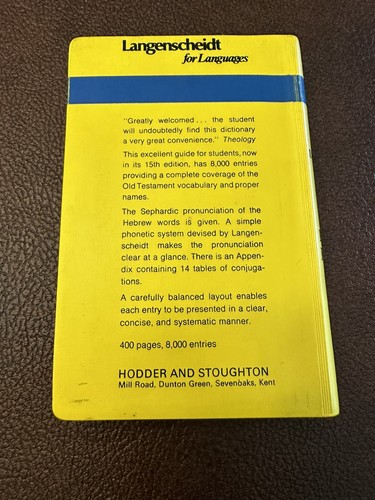 Langenscheidt Pocket Hebrew Dictionary - Picture 4 of 10