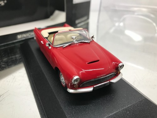 MINICHAMPS 011030 AUTO UNION 1000 SP ROADSTER 1958 -CHERRY RED 1:43- GOOD IN BOX - Bild 8 von 8