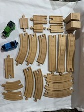Lot of 23 Thomas Friends the Train Engine Wooden Railway Tank Tracks Risers