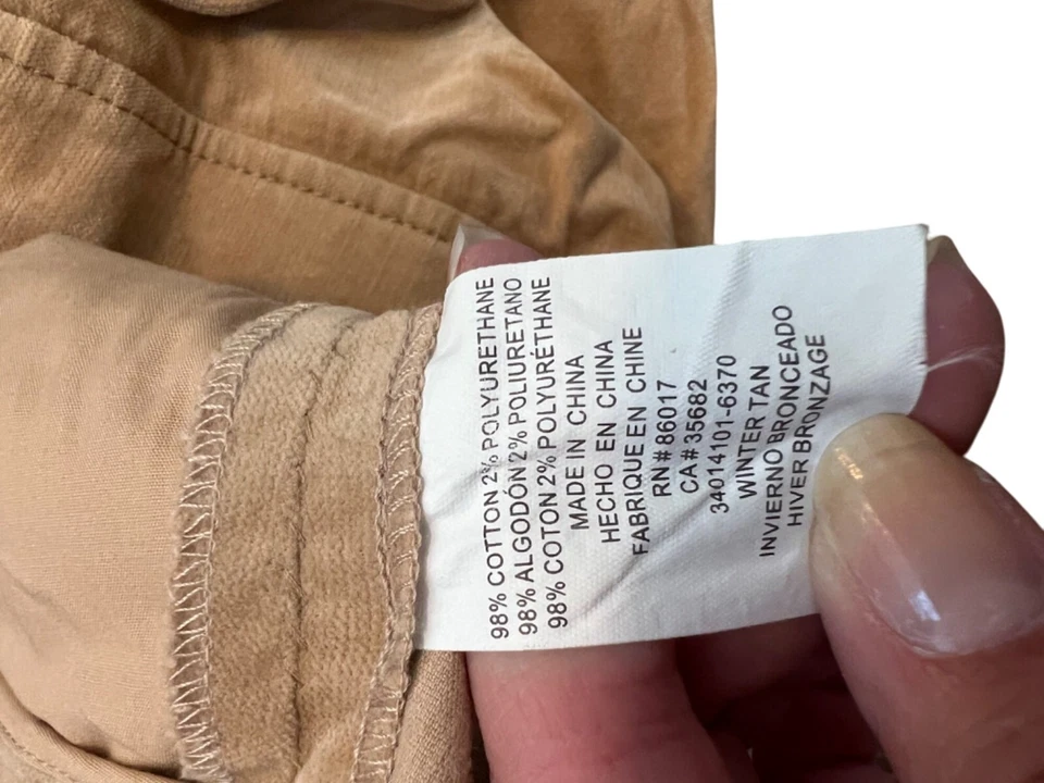 Vintage Y2K Bebe Womens Tan Corduroy Wide-Leg Pants Size 4 - Image 3 of 4