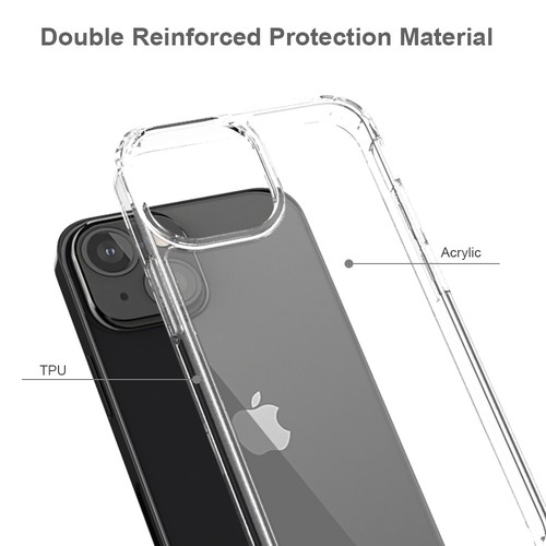 for iPhone 13 Mini 5.4" Case See-Thru Impact Protector Cover+Prytool - Photo 9 sur 10