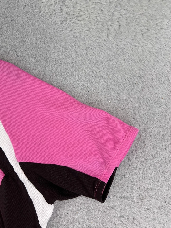 Sugoi Cycling Jersey Womens Extra Large Pink Black 1/2 Zip Polyester Pockets - Image 2 of 4