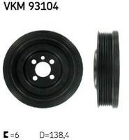 Original SKF Riemenscheibe Kurbelwelle VKM 93104 FüR Audi Dodge Ford Jeep Seat