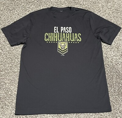 Majestic El Paso Chihuahuas T-shirt Black Mens Small