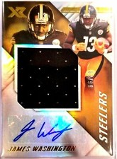 James Washington RC 2018 Panini XR Ref Patch Autograph RC#66/99!Steelers WR RC