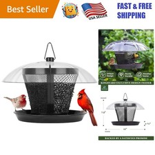 Weatherproof Metal Mesh Bird Feeder with 2.5 lb Capacity for Cardinals  Finches