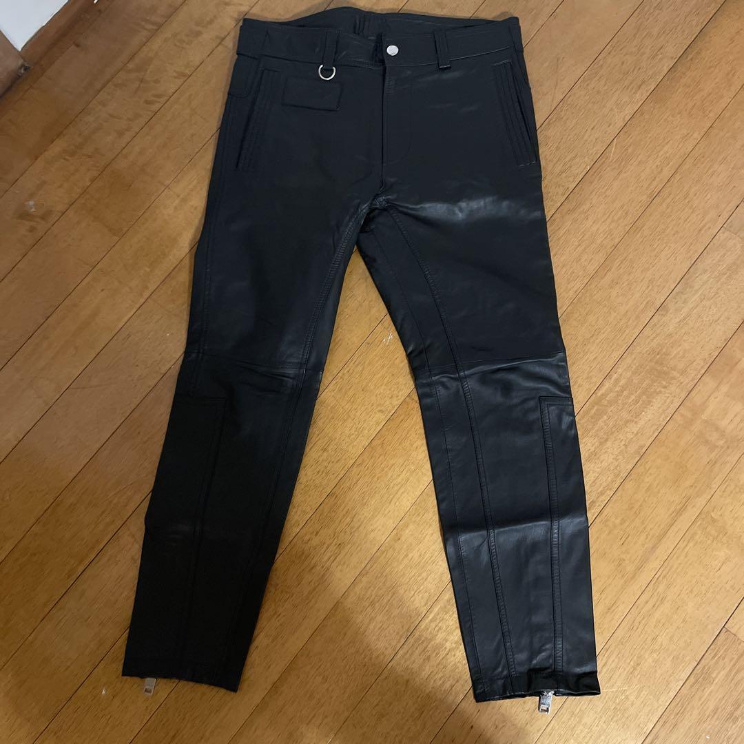 DIESEL Leather Motocross Pants L