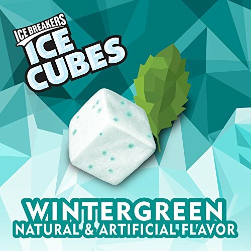 Ice Breakers Eiswürfel zuckerfreies Kaugummi Xylit, wintergrün, 40 Stück, 6er-Pack - Bild 4 von 6