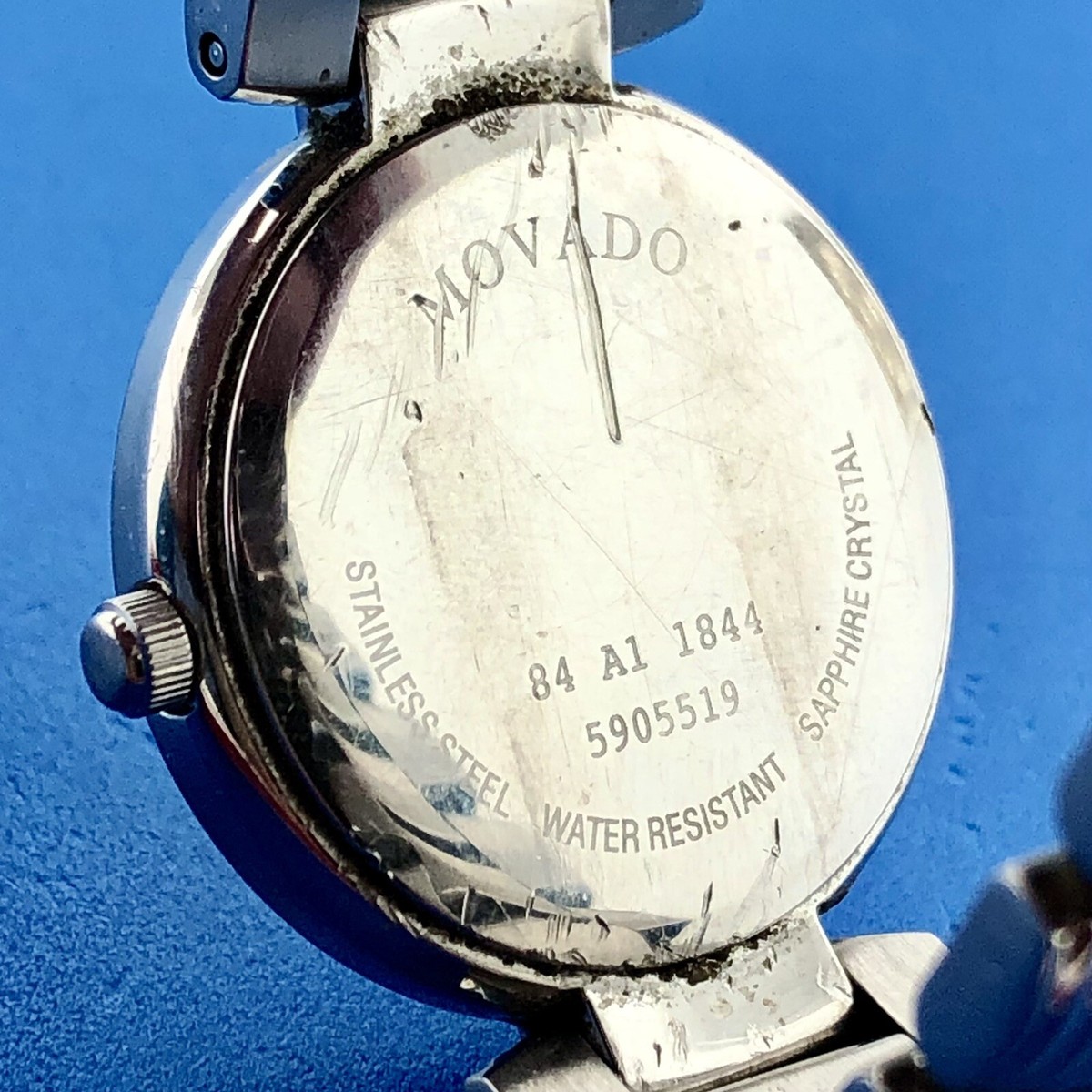 Movado Serenade 84 A1 1844 Strato Black Dial Ladies 