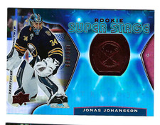 JONAS JOHANSSON 2020-21 UPPER DECK TRILOGY ROOKIE SUPER STAGE /999