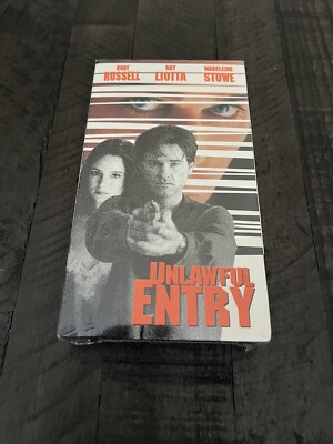 Unlawful Entry VHS Tape KURT RUSSELL, RAY LIOTTA Factory Sealed Watermarks