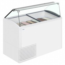 NEW 10 PAN SCOOP ICE CREAM DISPLAY FREEZER + UNDERSTORAGE SLANT 510  £1638+VAT