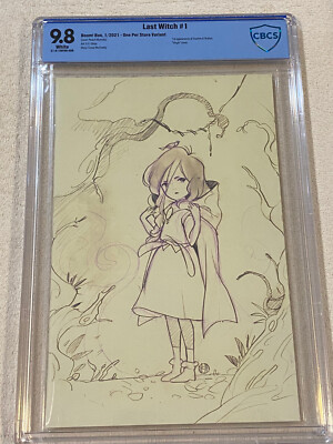 The Last Witch #1 - CBCS 9.8  One Per Store Momoko Sketch B&W Virgin Variant