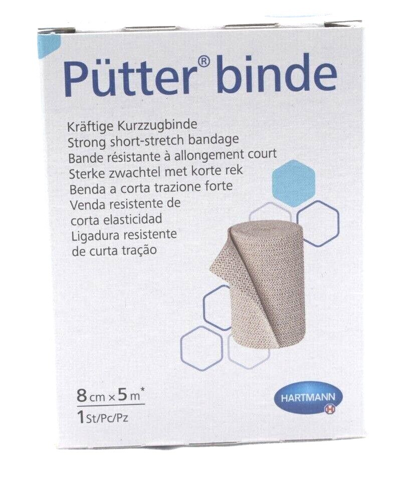 Kräftige Kurzzugbinde Pütterbinde 8 cm x 5 m REF 931808