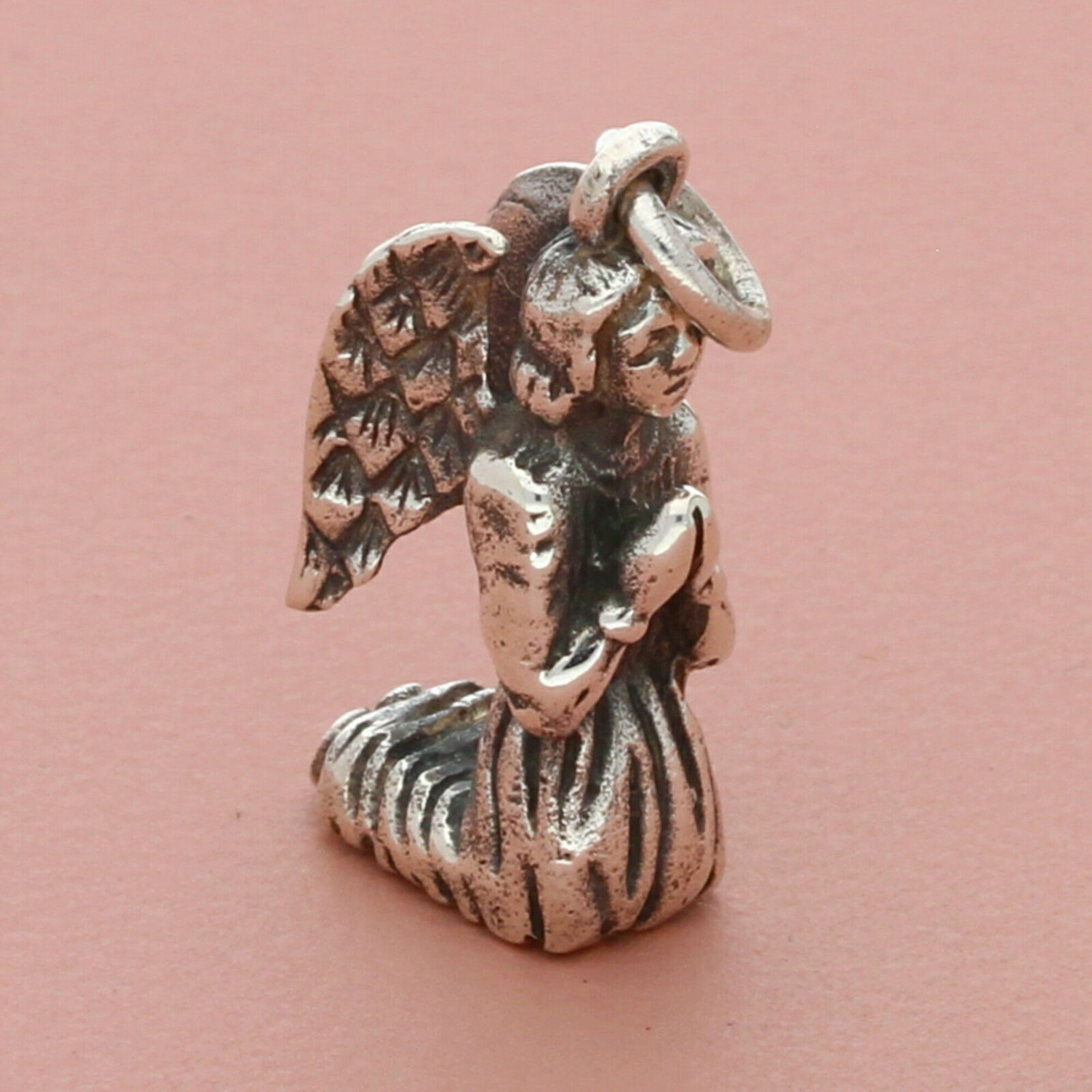 james avery sterling silver retired kneeling praying angel charm