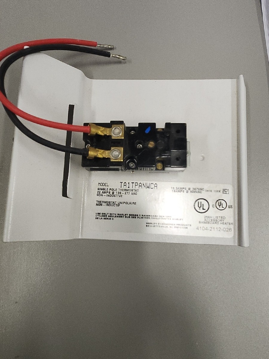 Double Pole Thermostat TA2ANW Baseboard Heater Accessory Marley - Main Image