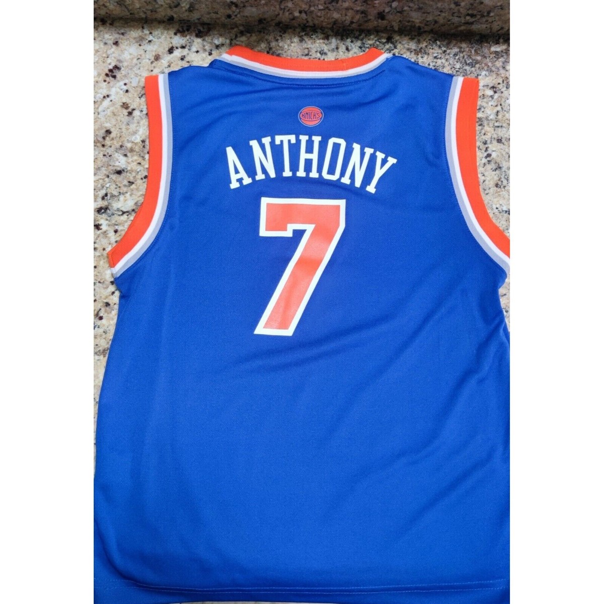 NEW YORK KNICKS #7 CARMELO ANTHONY ADIDAS NBA JERSEY YOUTH ( M