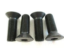 1/2-20 X 1-1/2" FLAT HEAD HEX SOCKET CAP SCREWS ALLOY BLACK STEEL - 4 PCS