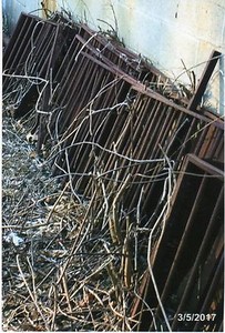 Horse Stable Railing 40 Rod Iron Pieces 33 High W 2 Hay Feeders