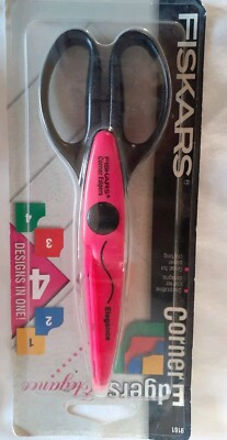 Fiskars Corner Edgers #9161 Art Deco 4 Designs in One NOS