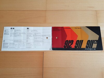 FARBKARTE Colour Chart Carte de Nuances Tavola Colori PORSCHE 912 911 1967