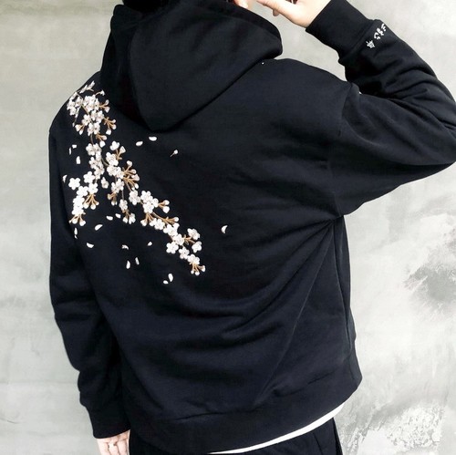 Mens Hoodie Sweatshirt Japanese Pattern 