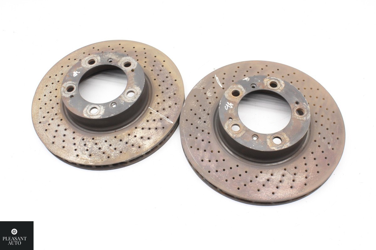 Set 2 Front Disc Brake Rotor 99635140501 OEM Porsche 911 996 997