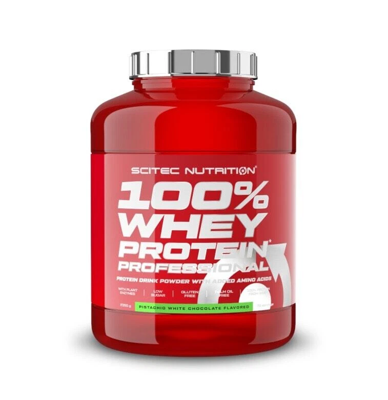 Scitec Nutrition 100% Whey Protein Professional, 2350 g Dose, Pistazie Weiße Sch