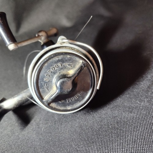 Carrete giratorio de pesca vintage BACHE BROWN Spinster Airex Lionel Fishing EE. UU. - Imagen 9 de 13