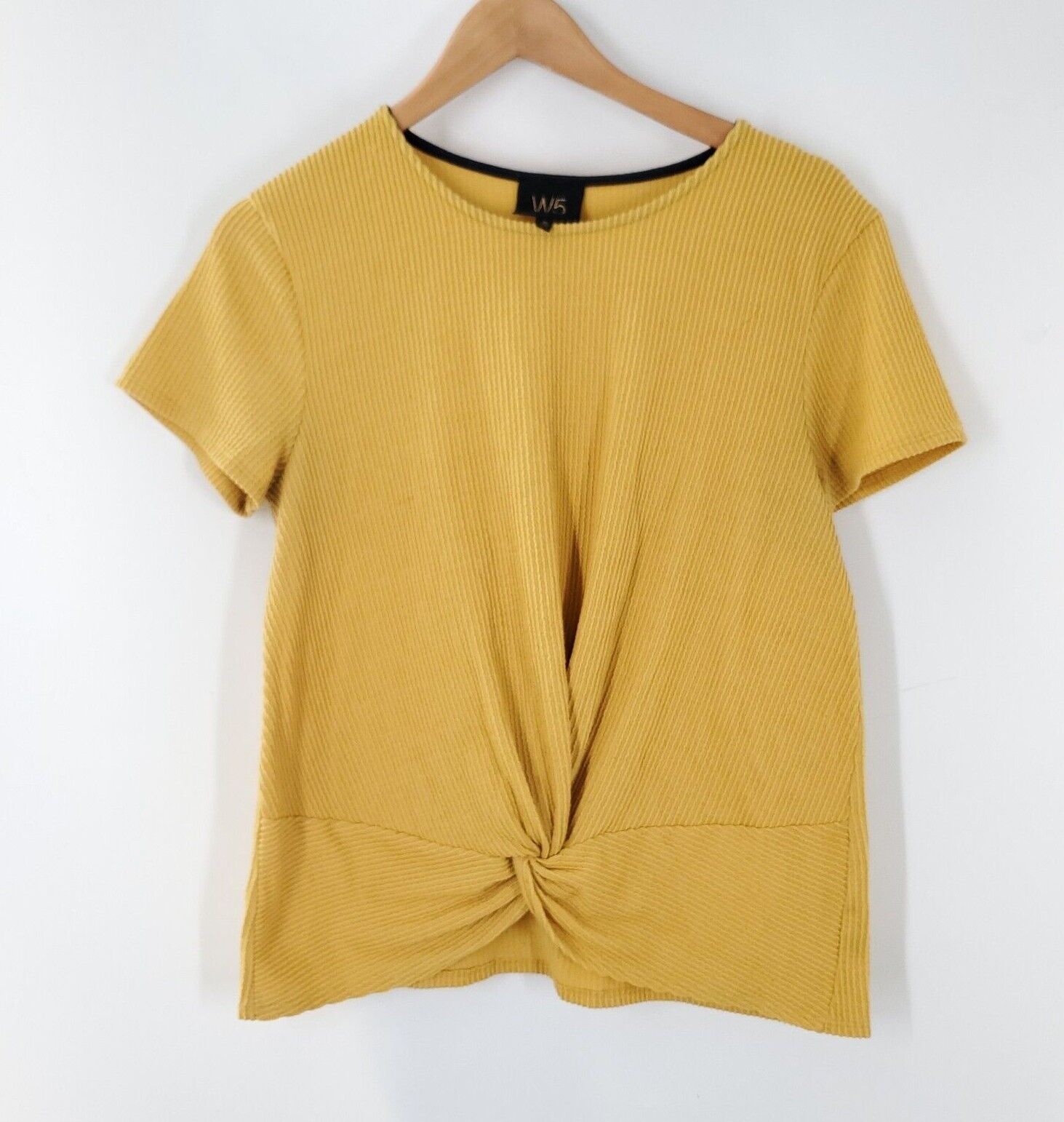 Anthropologie W5 Women's Yellow T-Shirt Size M